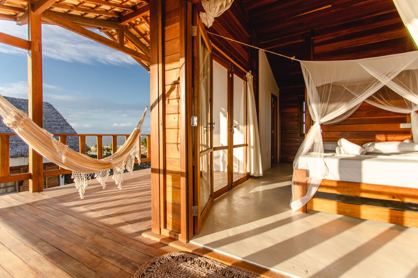 Schlafzimmer und Terrasse