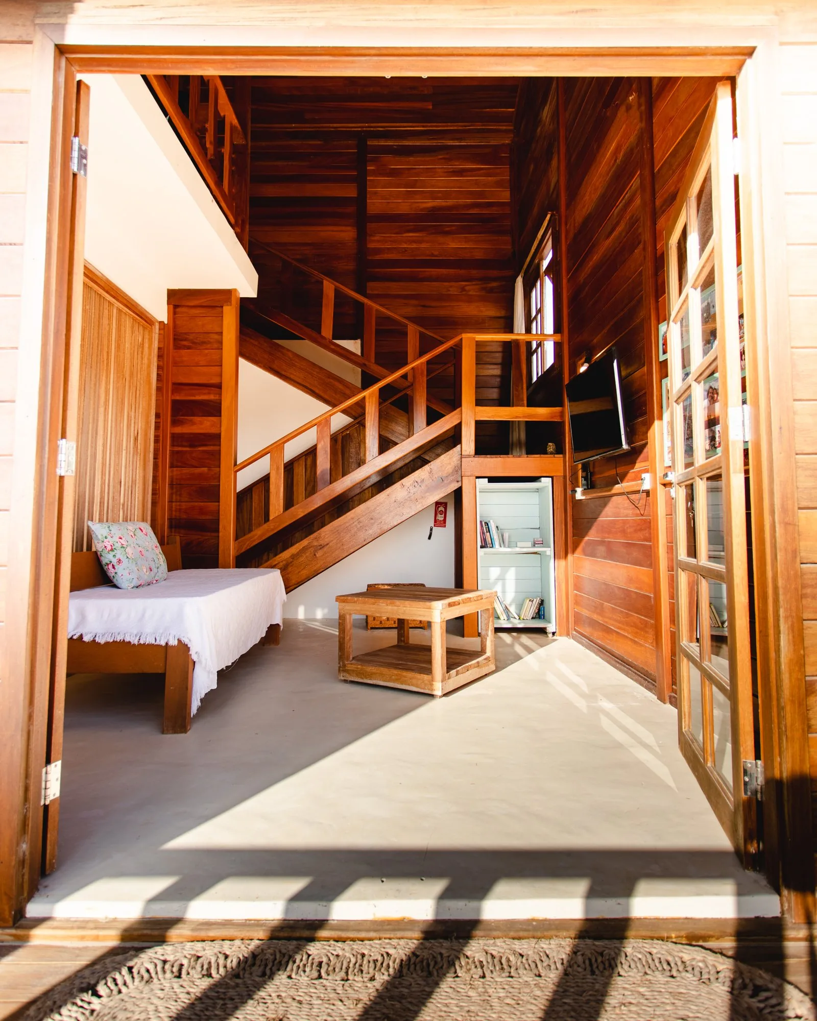 Innentreppe des Haupthauses - Chalet du Kite, Praia do Preá